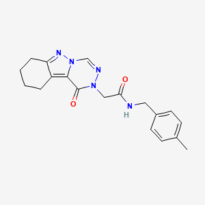 N-(4-methylbenzyl)-2-(1-oxo-7,8,9,10-tetrahydro-[1,2,4]triazino[4,5-b]indazol-2(1H)-yl)acetamide