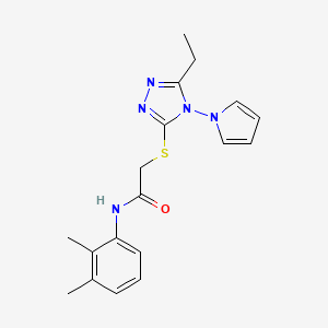 N-(2,3-dimethylphenyl)-2-{[5-ethyl-4-(1H-pyrrol-1-yl)-4H-1,2,4-triazol-3-yl]sulfanyl}acetamide