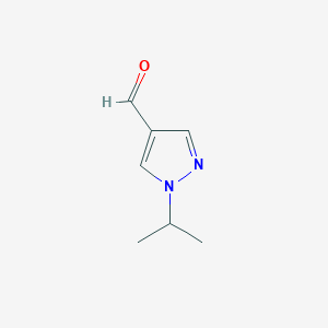molecular formula C7H10N2O B112452 1-isopropyl-1H-pyrazole-4-carbaldehyde CAS No. 313735-67-0