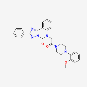 6-(2-(4-(2-methoxyphenyl)piperazin-1-yl)-2-oxoethyl)-2-(p-tolyl)-[1,2,4]triazolo[1,5-c]quinazolin-5(6H)-one