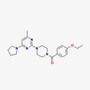 2-[4-(4-Ethoxybenzoyl)piperazin-1-YL]-4-methyl-6-(pyrrolidin-1-YL)pyrimidine