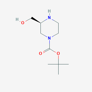 molecular formula C10H20N2O3 B112453 (s)-Tert-butyl 3-(hydroxymethyl)piperazine-1-carboxylate CAS No. 314741-40-7