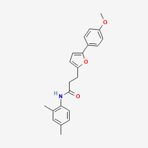 molecular formula C22H23NO3 B11245316 N-(2,4-dimethylphenyl)-3-[5-(4-methoxyphenyl)furan-2-yl]propanamide 