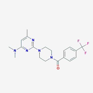 N,N,6-trimethyl-2-{4-[4-(trifluoromethyl)benzoyl]piperazin-1-yl}pyrimidin-4-amine