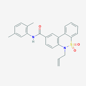 6-allyl-N-(2,5-dimethylphenyl)-6H-dibenzo[c,e][1,2]thiazine-9-carboxamide 5,5-dioxide