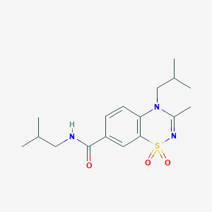 N,4-diisobutyl-3-methyl-4H-1,2,4-benzothiadiazine-7-carboxamide 1,1-dioxide