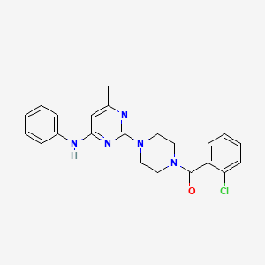 2-[4-(2-chlorobenzoyl)piperazin-1-yl]-6-methyl-N-phenylpyrimidin-4-amine