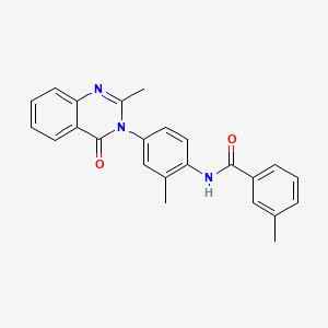 3-methyl-N-(2-methyl-4-(2-methyl-4-oxoquinazolin-3(4H)-yl)phenyl)benzamide