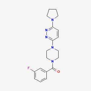 (3-Fluorophenyl){4-[6-(1-pyrrolidinyl)-3-pyridazinyl]piperazino}methanone