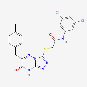 N-(3,5-dichlorophenyl)-2-{[6-(4-methylbenzyl)-7-oxo-7,8-dihydro[1,2,4]triazolo[4,3-b][1,2,4]triazin-3-yl]sulfanyl}acetamide