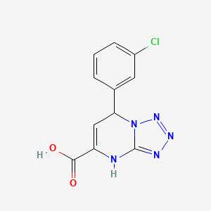 7-(3-Chlorophenyl)-4,7-dihydrotetrazolo[1,5-a]pyrimidine-5-carboxylic acid