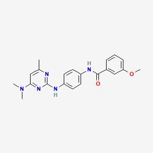 N-(4-{[4-(dimethylamino)-6-methylpyrimidin-2-yl]amino}phenyl)-3-methoxybenzamide