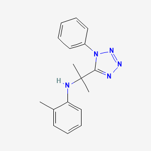 2-methyl-N-[2-(1-phenyl-1H-tetrazol-5-yl)propan-2-yl]aniline