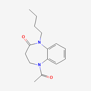 5-acetyl-1-butyl-1,3,4,5-tetrahydro-2H-1,5-benzodiazepin-2-one