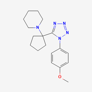 1-{1-[1-(4-methoxyphenyl)-1H-tetrazol-5-yl]cyclopentyl}piperidine