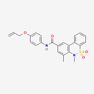 N-[4-(allyloxy)phenyl]-6,7-dimethyl-6H-dibenzo[c,e][1,2]thiazine-9-carboxamide 5,5-dioxide