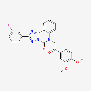 6-(2-(3,4-dimethoxyphenyl)-2-oxoethyl)-2-(3-fluorophenyl)-[1,2,4]triazolo[1,5-c]quinazolin-5(6H)-one