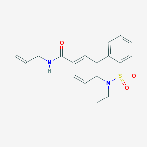 N,6-diallyl-6H-dibenzo[c,e][1,2]thiazine-9-carboxamide 5,5-dioxide