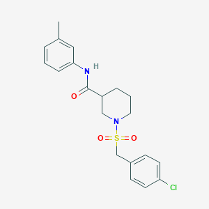 1-[(4-chlorobenzyl)sulfonyl]-N-(3-methylphenyl)piperidine-3-carboxamide