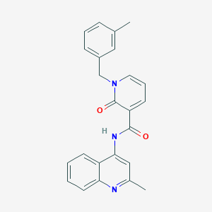 molecular formula C24H21N3O2 B11245897 1-(3-methylbenzyl)-N-(2-methylquinolin-4-yl)-2-oxo-1,2-dihydropyridine-3-carboxamide 