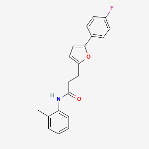 3-[5-(4-fluorophenyl)furan-2-yl]-N-(2-methylphenyl)propanamide