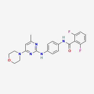 2,6-difluoro-N-(4-((4-methyl-6-morpholinopyrimidin-2-yl)amino)phenyl)benzamide