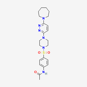 N-[4-({4-[6-(Azepan-1-YL)pyridazin-3-YL]piperazin-1-YL}sulfonyl)phenyl]acetamide