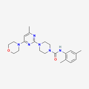 N-(2,5-dimethylphenyl)-4-(4-methyl-6-morpholinopyrimidin-2-yl)piperazine-1-carboxamide