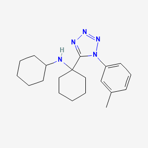 N-cyclohexyl-1-[1-(3-methylphenyl)-1H-tetrazol-5-yl]cyclohexanamine