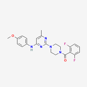 2-[4-(2,6-difluorobenzoyl)piperazin-1-yl]-N-(4-methoxyphenyl)-6-methylpyrimidin-4-amine