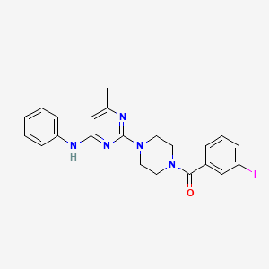 2-[4-(3-iodobenzoyl)piperazin-1-yl]-6-methyl-N-phenylpyrimidin-4-amine