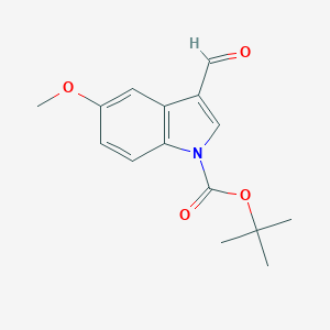 molecular formula C15H17NO4 B112462 叔丁基 3-甲酰基-5-甲氧基-1H-吲哚-1-羧酸酯 CAS No. 324756-80-1