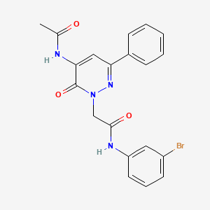 2-[5-(acetylamino)-6-oxo-3-phenylpyridazin-1(6H)-yl]-N-(3-bromophenyl)acetamide