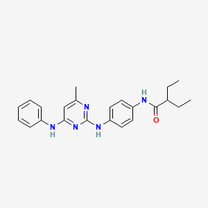 2-Ethyl-N-(4-{[4-methyl-6-(phenylamino)pyrimidin-2-YL]amino}phenyl)butanamide