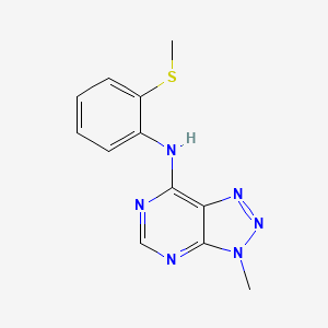 3-methyl-N-(2-(methylthio)phenyl)-3H-[1,2,3]triazolo[4,5-d]pyrimidin-7-amine