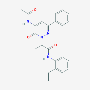 2-[5-(acetylamino)-6-oxo-3-phenylpyridazin-1(6H)-yl]-N-(2-ethylphenyl)propanamide