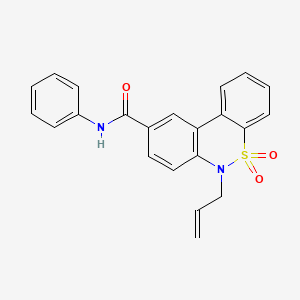 6-Allyl-5,5-dioxo-N~9~-phenyl-5,6-dihydro-5lambda~6~-dibenzo[C,E][1,2]thiazine-9-carboxamide