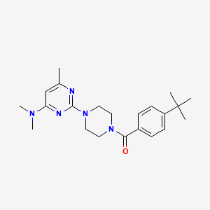 2-[4-(4-tert-butylbenzoyl)piperazin-1-yl]-N,N,6-trimethylpyrimidin-4-amine