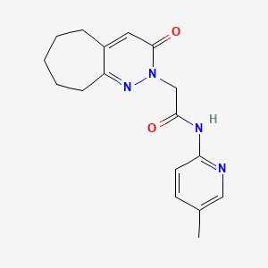 N-(5-methylpyridin-2-yl)-2-(3-oxo-3,5,6,7,8,9-hexahydro-2H-cyclohepta[c]pyridazin-2-yl)acetamide