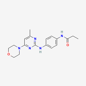 N-(4-((4-methyl-6-morpholinopyrimidin-2-yl)amino)phenyl)propionamide