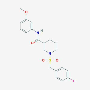 1-[(4-fluorobenzyl)sulfonyl]-N-(3-methoxyphenyl)piperidine-3-carboxamide