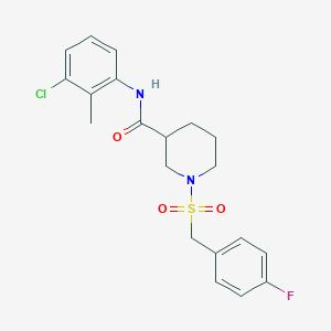 N-(3-chloro-2-methylphenyl)-1-[(4-fluorobenzyl)sulfonyl]piperidine-3-carboxamide