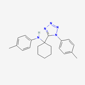 4-methyl-N-{1-[1-(4-methylphenyl)-1H-tetrazol-5-yl]cyclohexyl}aniline