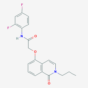 N-(2,4-difluorophenyl)-2-[(1-oxo-2-propyl-1,2-dihydroisoquinolin-5-yl)oxy]acetamide