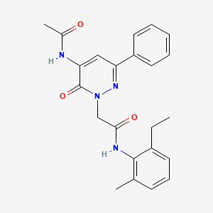 2-[5-(acetylamino)-6-oxo-3-phenylpyridazin-1(6H)-yl]-N-(2-ethyl-6-methylphenyl)acetamide