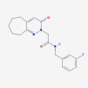 N-(3-fluorobenzyl)-2-(3-oxo-3,5,6,7,8,9-hexahydro-2H-cyclohepta[c]pyridazin-2-yl)acetamide