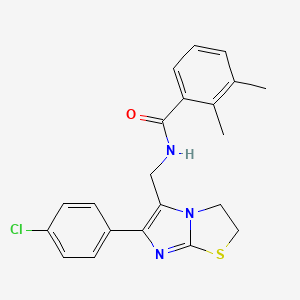 N-{[6-(4-chlorophenyl)-2H,3H-imidazo[2,1-b][1,3]thiazol-5-yl]methyl}-2,3-dimethylbenzamide