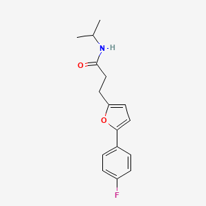 3-[5-(4-fluorophenyl)furan-2-yl]-N-(propan-2-yl)propanamide