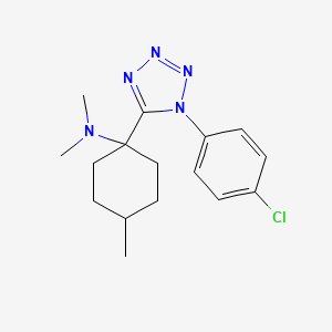 1-[1-(4-chlorophenyl)-1H-tetrazol-5-yl]-N,N,4-trimethylcyclohexanamine