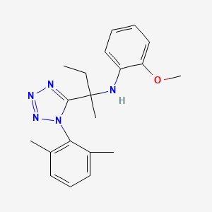 N-{2-[1-(2,6-dimethylphenyl)-1H-tetrazol-5-yl]butan-2-yl}-2-methoxyaniline